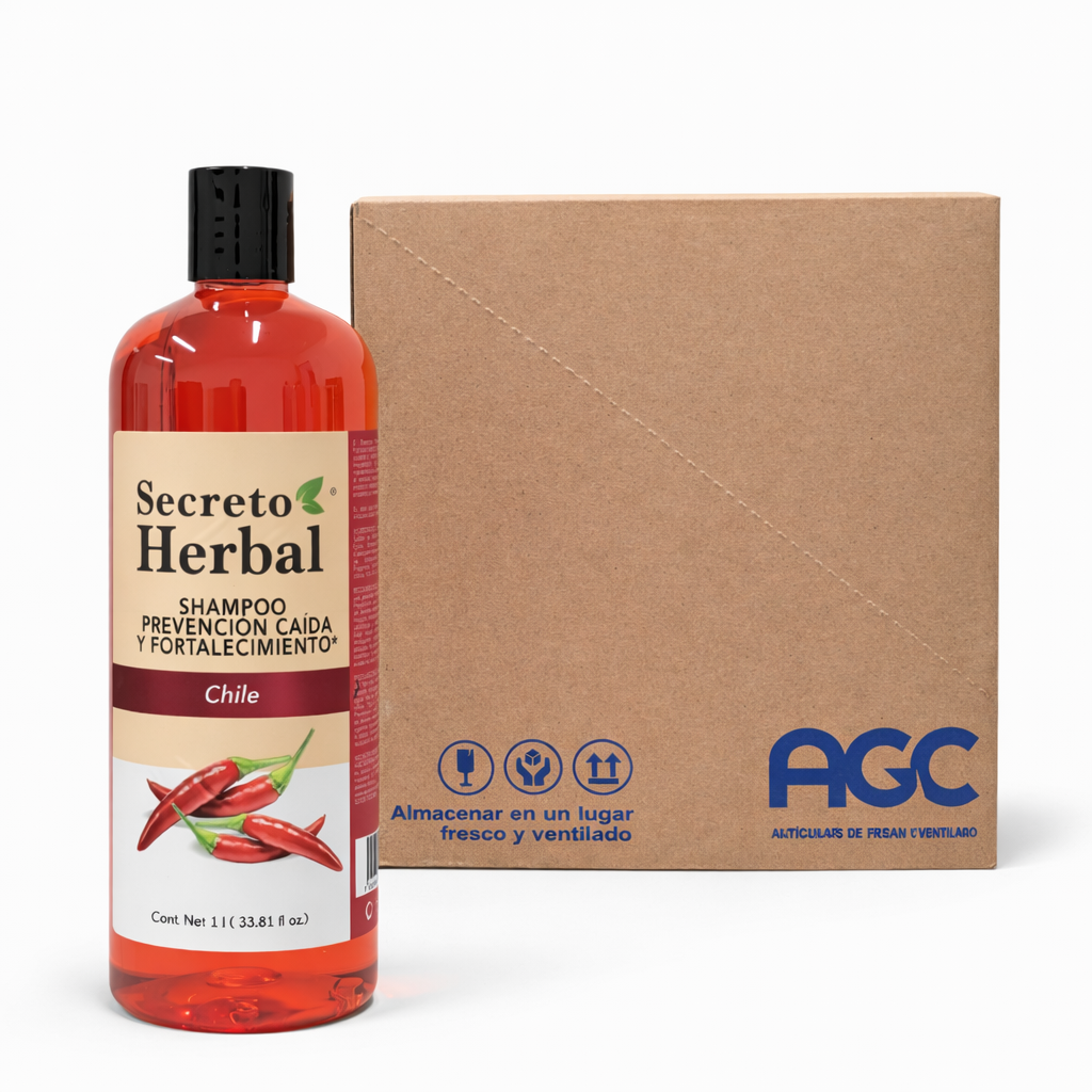 Caja de Shampoo Prevención Caída y Fortalecimiento Secreto Herbal (6 pzas.)