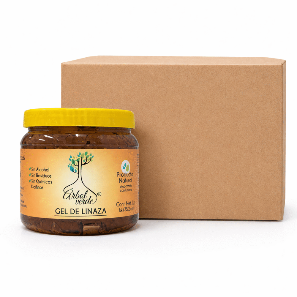 Caja de Gel de Linaza Árbol Verde 1 Kg. (12 pzs)