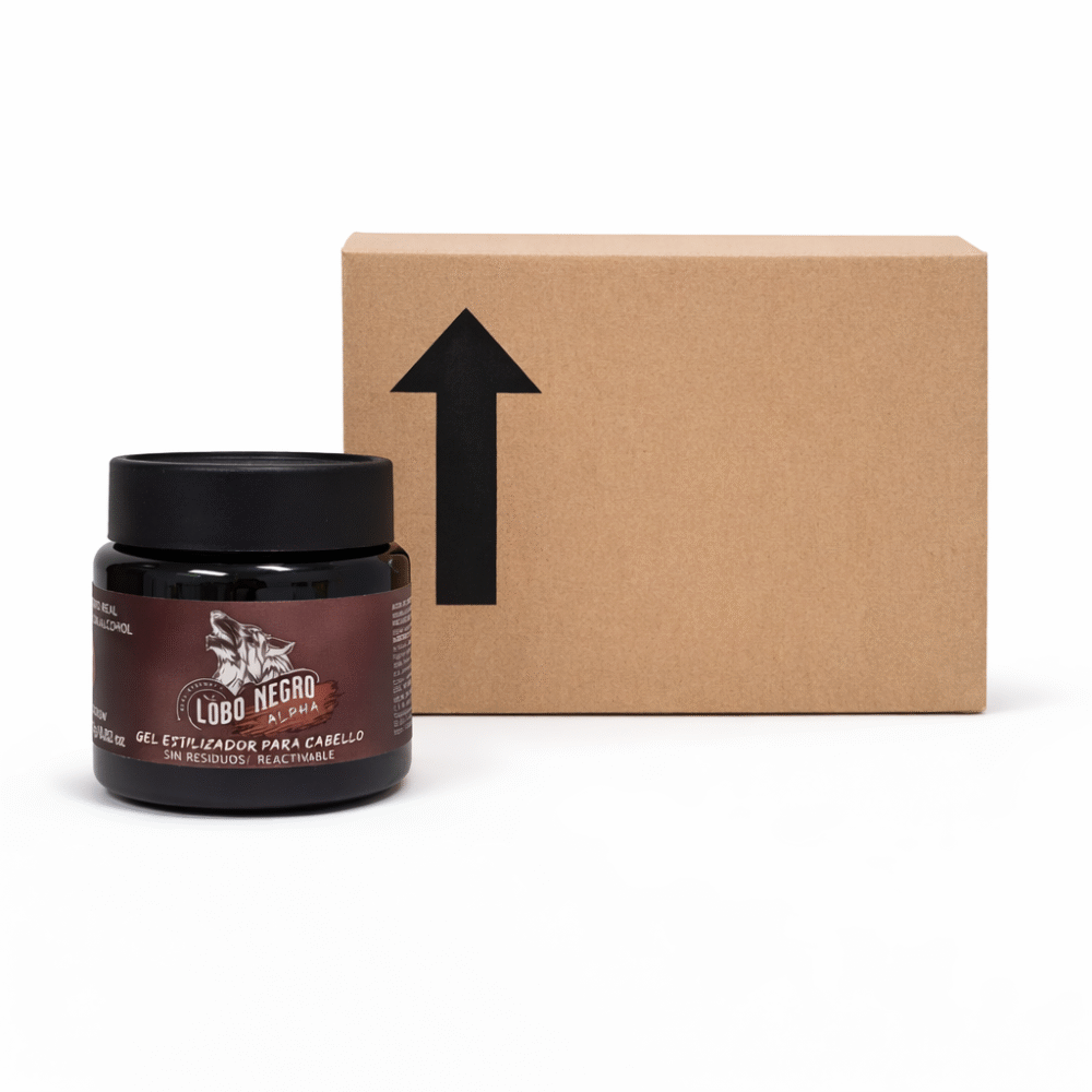 Caja Lobo Negro Gel Estilizador Alpha (12 pzas.)