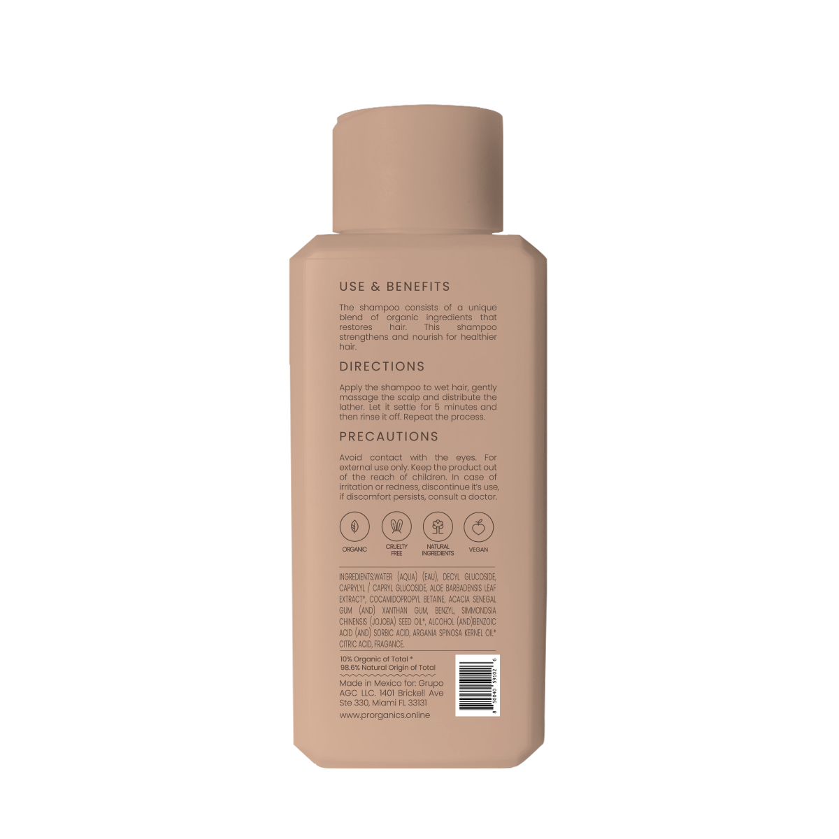 ecare Argan & Jojoba Repair and Nourish Shampoo