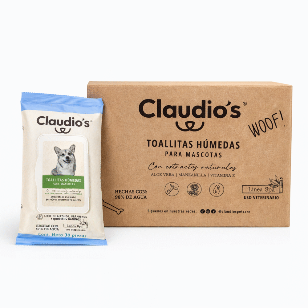 Claudios Toallitas Húmedas Aloe Vera 30 Toallitas (12 Pzs)