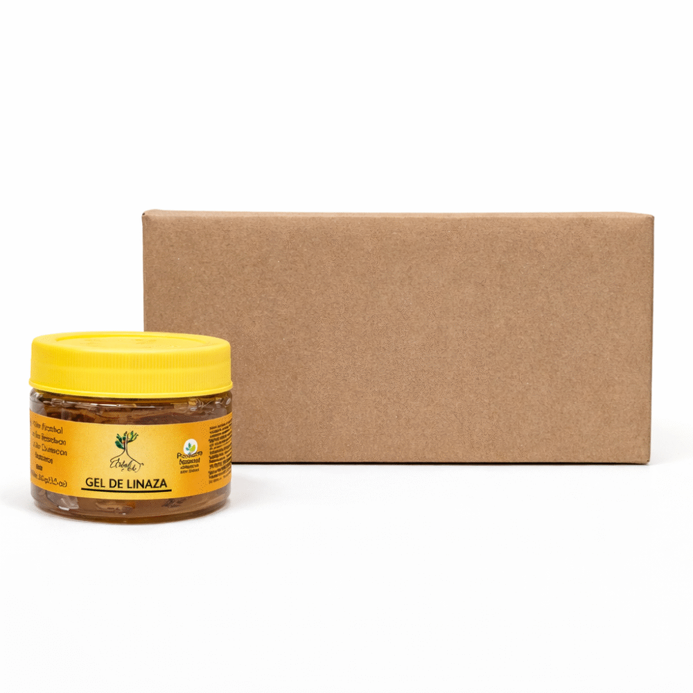 Caja Árbol Verde Gel Linaza 100g (24 Pzs)