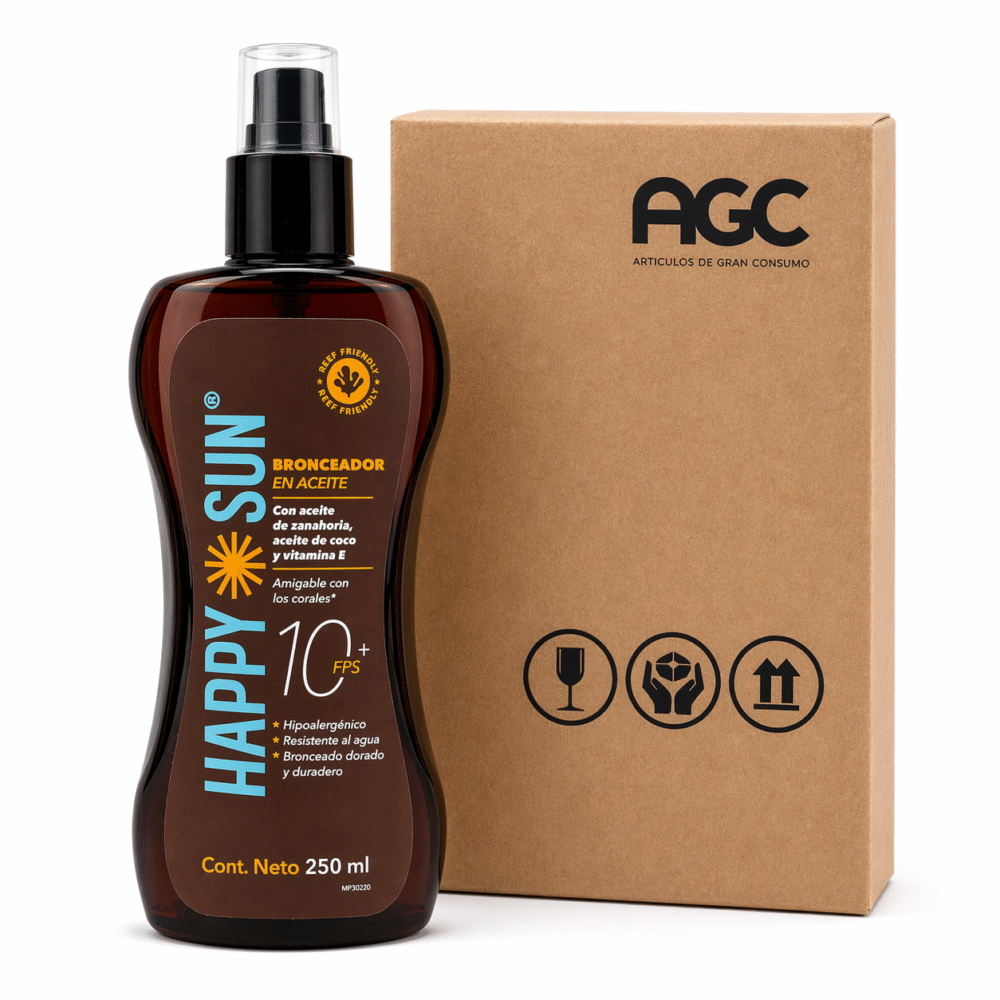 Caja Happy Sun Bronceador 250Ml (8 Pzs)