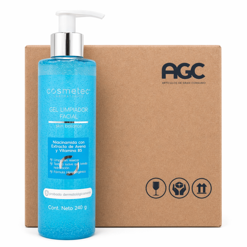 Caja Cosmetec Gel Limpiador Facial Niacinamida Avena y B5 240G (6 Pzs)